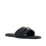 Sandalias flats Sandra para mujer color negro