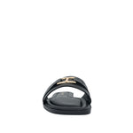 Sandalias flats Sandra para mujer color negro