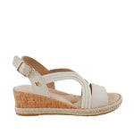 Sandalias Bianca para mujer color hueso