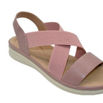 Sandalias flats Bethel para mujer color blush