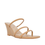 Sandalias de cuña Karla para mujer color beige