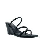 Sandalias de cuña Karla para mujer color negro