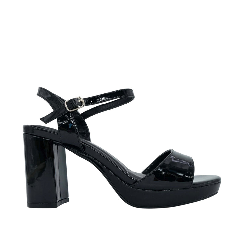 Sandalias de tacón West para mujer color negro