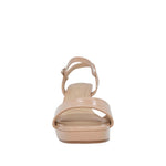 Sandalias de tacón West para mujer color nude