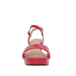 Sandalias de tacón West para mujer color rojo