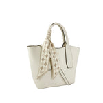 Cartera satchel Madison para mujer color hueso