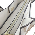 Cartera satchel Madison para mujer color hueso