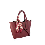 Cartera satchel Madison para mujer color rojo