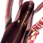 Cartera satchel Madison para mujer color rojo