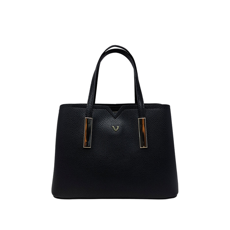 Cartera Satchel Roselly para mujer color negro