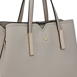 Cartera satchel Roselly para mujer color nude