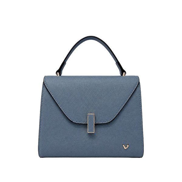 Cartera satchel Lilianne para mujer color celeste