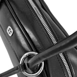 Cartera Satchel Kaeli para mujer color negro