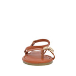 Sandalias flats Pina para mujer color tan