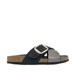 Sandalias flats Madga para mujer color negro