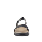 Sandalias flats Gladys para mujer color negro