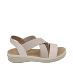 Sandalias flats Bethel para mujer color beige