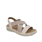 Sandalias flats Bethel para mujer color beige