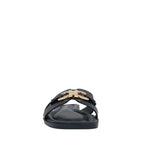 Sandalias Flats Amanda para mujer color negro