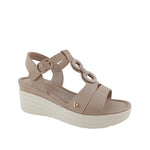 Sandalias de plataforma Jacky para mujer color taupe