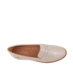Mocasines Milena para mujer color beige