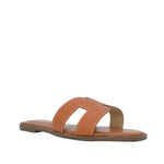 Sandalias Flats Lucia para mujer color café