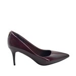Tacones Gia para mujer color vino