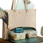 Cartera y lonchera Annie para mujer color taupe