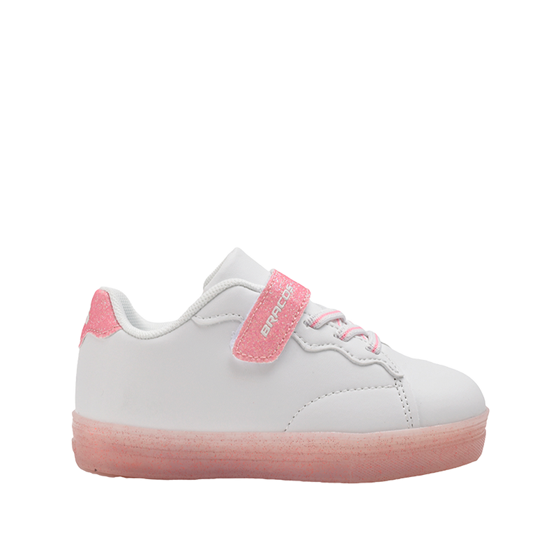 Sneakers Vane para infante color blanco y rosado