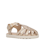 Sandalias flats Allie para infante color dorada