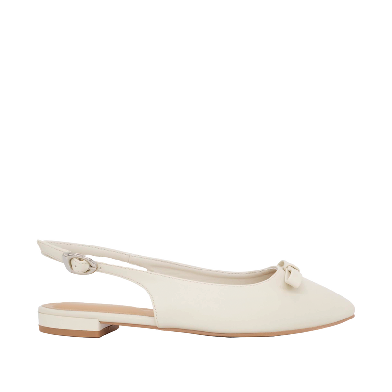 Ballerinas slingback Renata para mujer color hueso