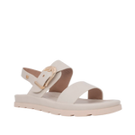 Sandalias flats Abbey para mujer color taupe