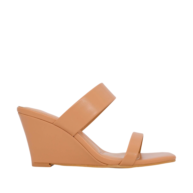 Sandalias de cuña Dasha para mujer color nude