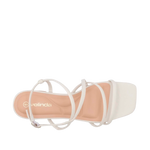 Sandalias de tacón Chole para mujer color blanco