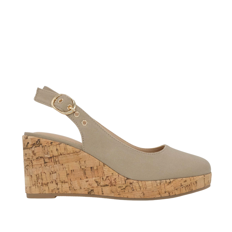Cuñas Martha para mujer color nude