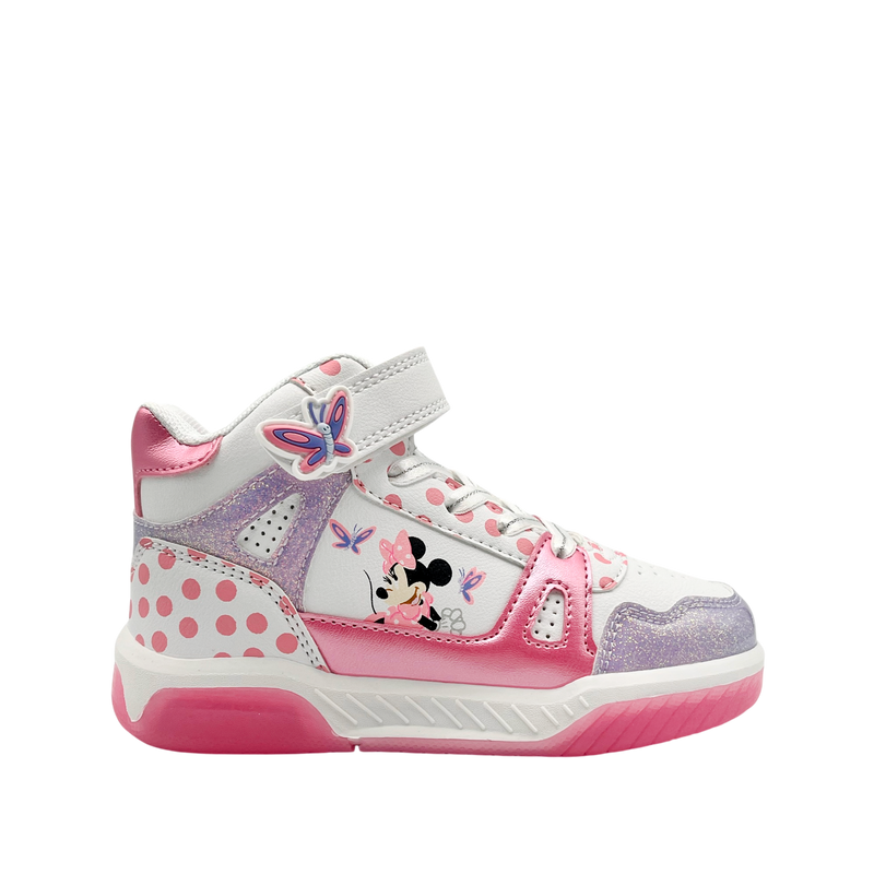 Botas Minnie para niña color fucsia
