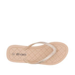 Sandalias flats Milana para mujer color nude