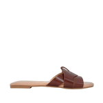 Sandalias flats Marcela para mujer color café