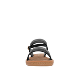 Sandalias flats Luna para mujer color negro