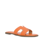Sandalias flats Lucia para mujer color anaranjado
