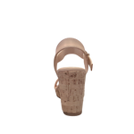 Sandalias de plataforma Maia para mujer color nude