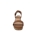 Sandalias de plataforma Maia para mujer color camel