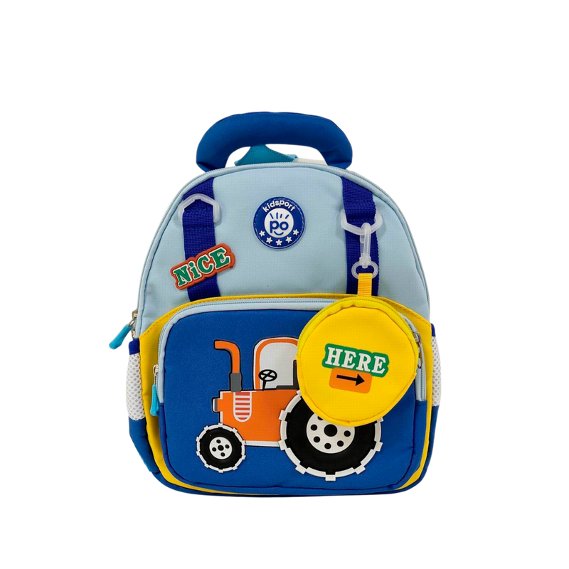 Mochila Tractor para niño color navy