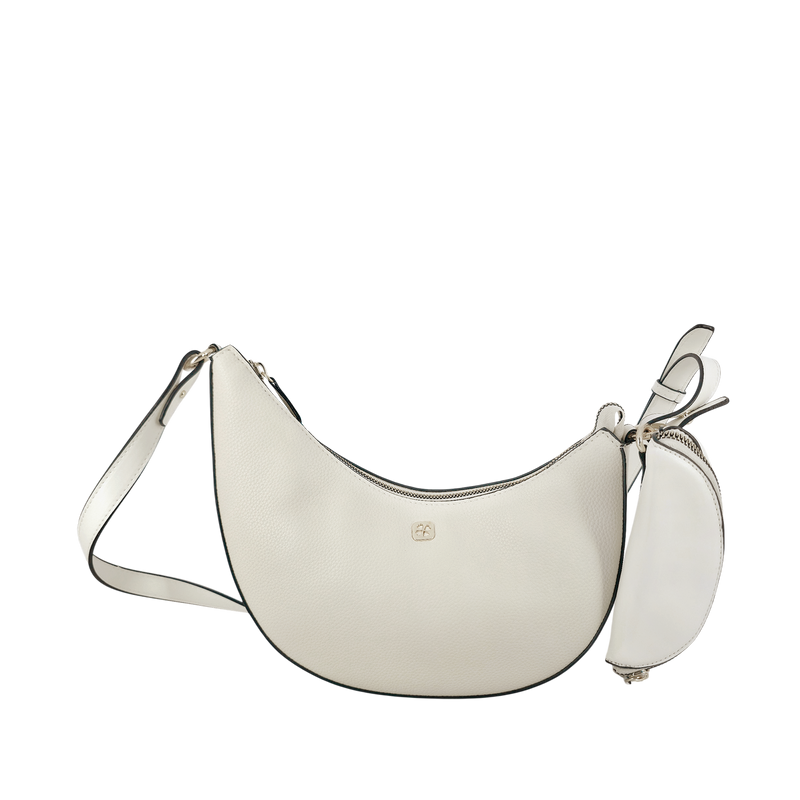 Cartera crossbody Arianna para mujer color hueso