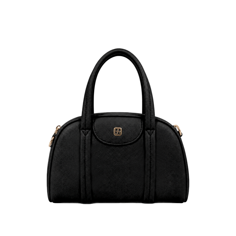 Cartera satchel Lari para mujer color negro