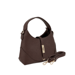 Cartera satchel Sabrina para mujer color chocolate