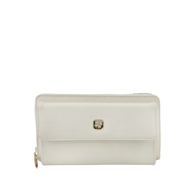 Cartera crossbody Salmi para mujer color hueso
