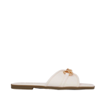 Sandalias flats Monica para mujer color hueso