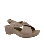 Sandalias de cuña Regina para mujer color blush
