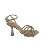Sandalias de tacón Mia para mujer color dorado